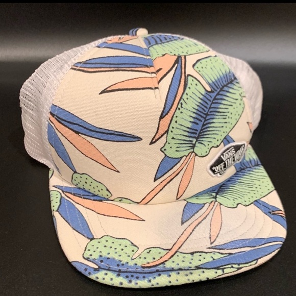 Vans Beach Bound Trucker Hat - White Sand Tropical - Picture 10 of 10